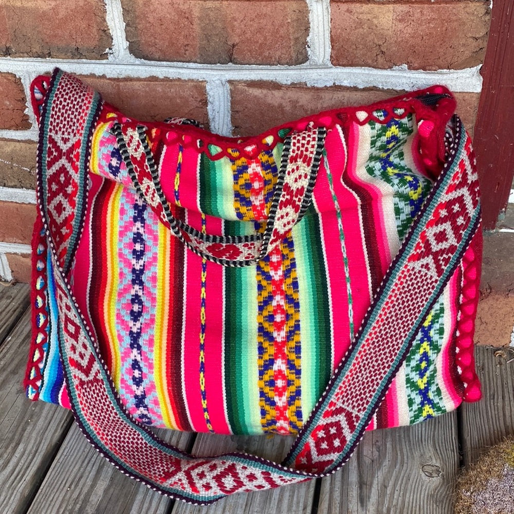 Peru vintage manta bag